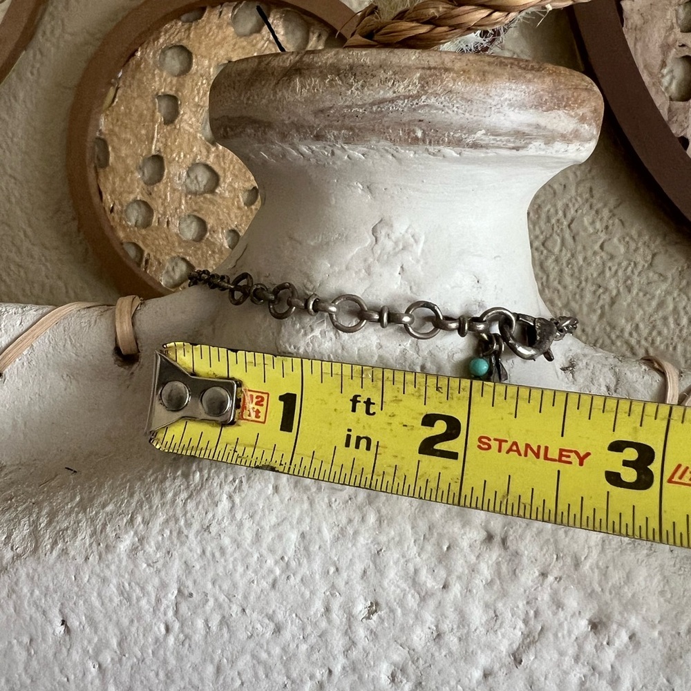 LUCKY Boho Silver tone Necklace Double Strand Lobster Claw Layered - Picture 12 of 14